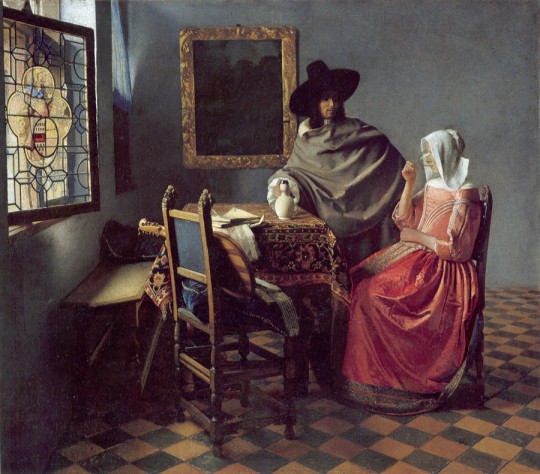 El vaso de vino. Johannes Vermeer